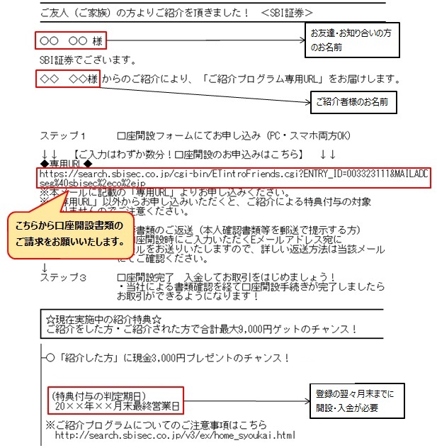 かんたん口座開設の場合 ホームページから口座開設申込書を請求しました Ipoフレンズプログラムでの口座開設に変更はできますか Sbi証券